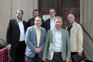 Der Sozialarbeitskreis auf Sommertour bei der Malteser-Dienststelle in Annaberg-Buchholz.