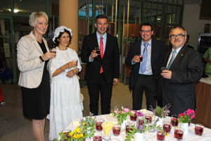 Staatsminister Martin Dulig in Thermalbad Wiesenbad.