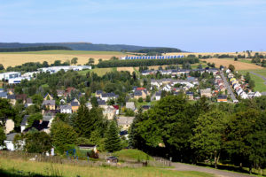 Teil von Crottendorf vom Skihang aus.