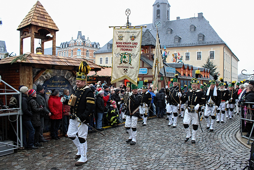 Große Abschlussbergparade am 18.12.2016 in Annaberg-Buchholz.