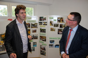 Sebastian Lamm (l.) und MdL Ronny Wähner.