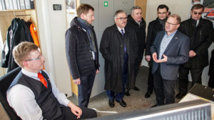 Ministerpräsident Michael Kretschmer in Annaberg-Buchholz zu Gast.