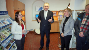 Eröffnung der Touristinformation auf den Greifensteinen mit Staatsminister Thomas Schmidt.
