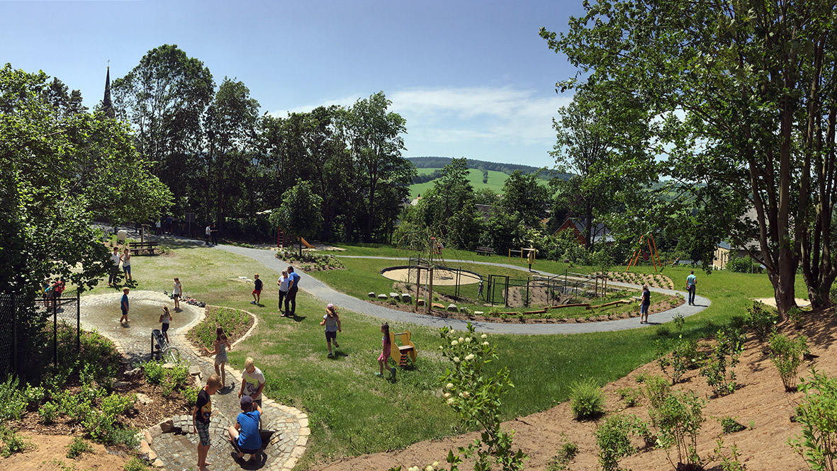 Der neue Spielplatz in Königswalde.
