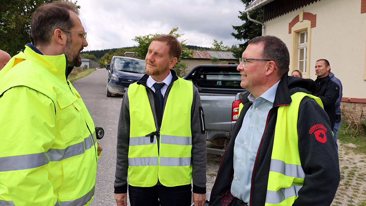 Michael Kretschmer bei Geomin